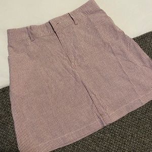 Pinstripe mini skirt